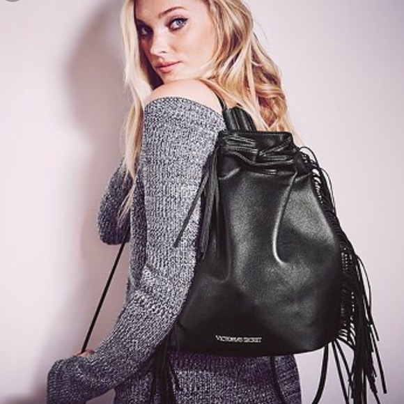 Victoria's Secret Handbags - 🖤 NWT VS Fashion Show Fringe Backpack 2015🖤